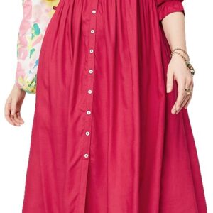 Max Women A-Line Embroidered Midi Dress