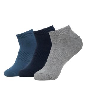 Jockey 7097 Men's Compact Cotton Stretch Low Show Socks With Stay Fresh Treatment (Pack of 3)
